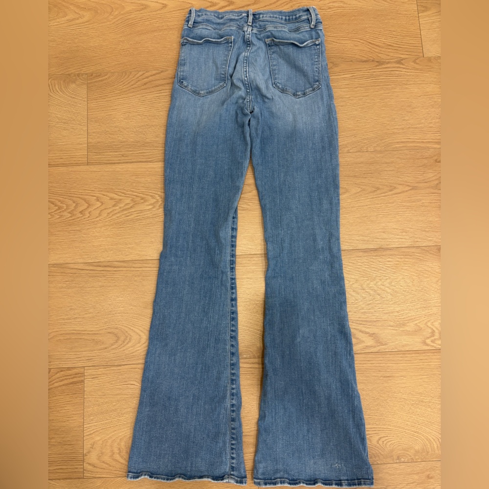 Frame Denim Blue Flare & Wide Leg Jeans